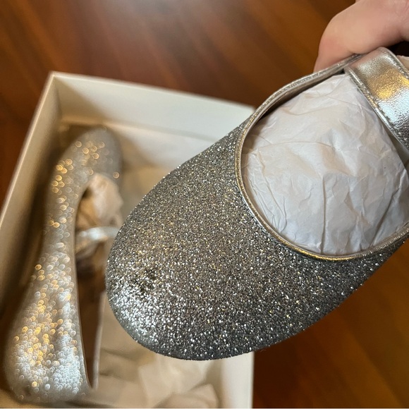 IL GUFO |  Argento Glittered Ballet Flats 
Size EU 31 [like a US size 1] - Picture 8 of 9